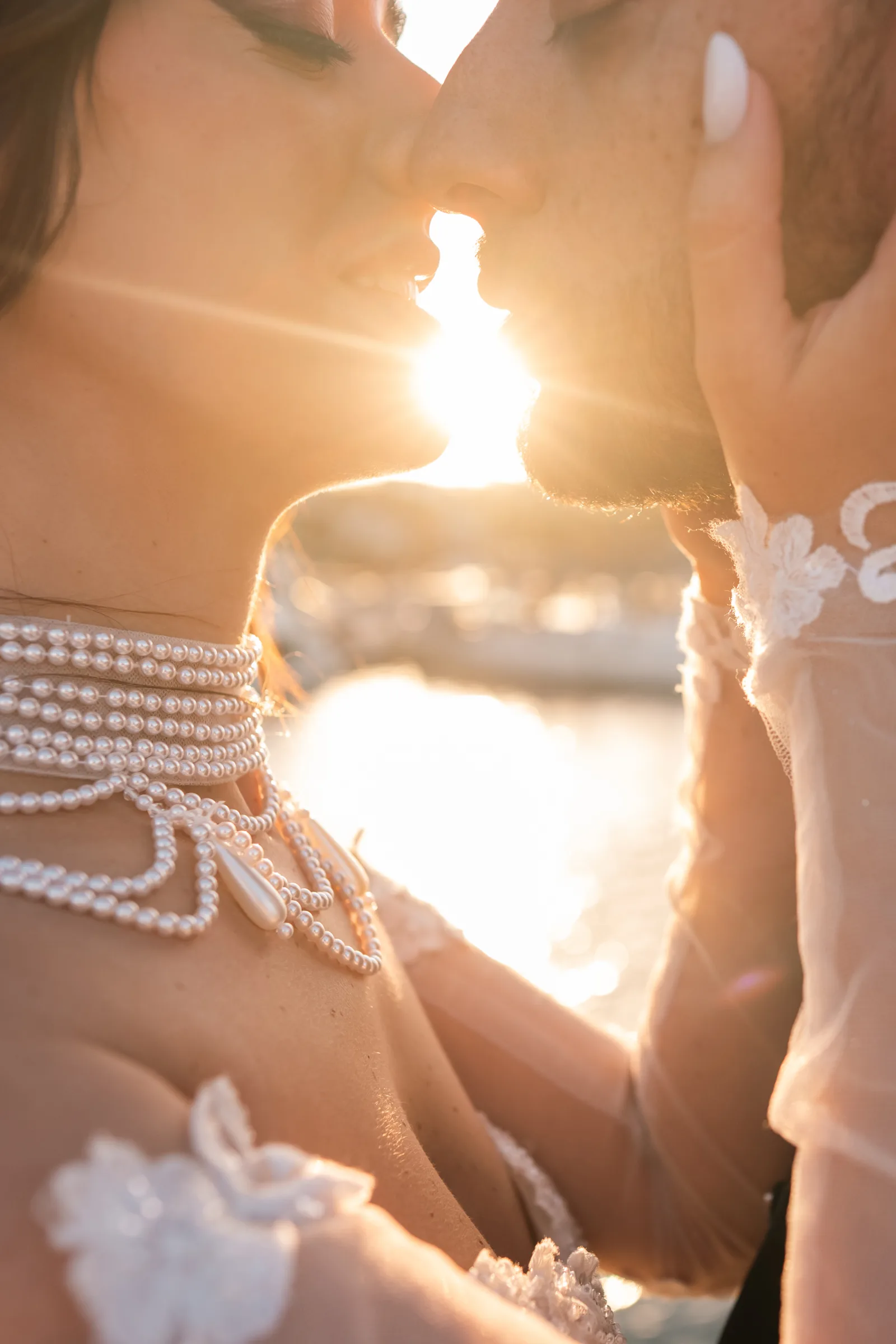 stunning portrait of a bride in a romantic Sicilian courtyard